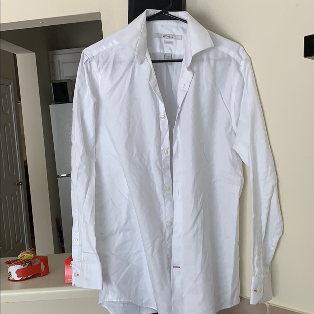 Perry ellis portfolio very slim dress shirt